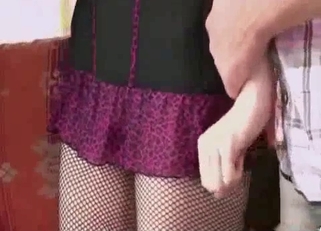 Leggy blonde corrupted by her crazy parents